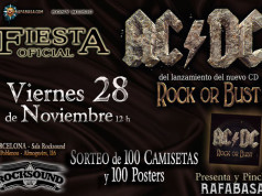 FIESTAS OFICIALES de AC/DC en Barcelona y Madrid el 28 y 29 de noviembre