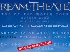DREAM THEATER y Devin Townsend - Cancelación de su concierto en BILBAO