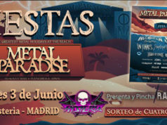 FIESTA METAL PARADISE en la Sala Hysteria de Madrid el viernes 3 de junio