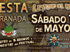 FIESTA RAFABASA de LEYENDAS DEL ROCK en Granada el Sábado 11 de mayo. Después Parla (Madrid), Bilbao, Barcelona y Murcia