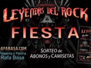 FIESTA LEYENDAS DEL ROCK el VIERNES 5 de Junio, en MADRID, con ABONOS y CAMISETAS