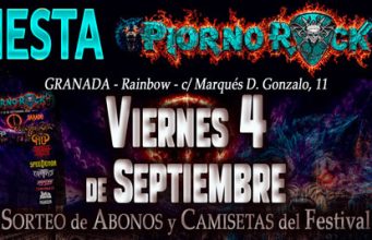 FIESTA PIORNO ROCK en GRANADA el VIERNES 4 de Septiembre, con ABONOS, CAMISETAS, etc