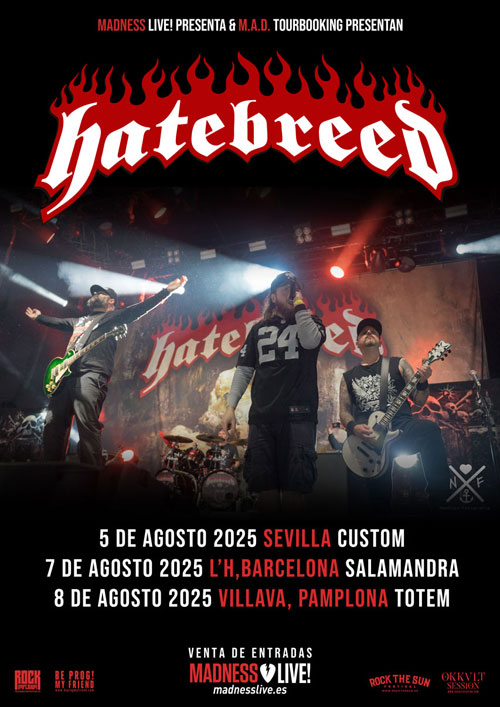 HATEBREED – Fechas en agosto