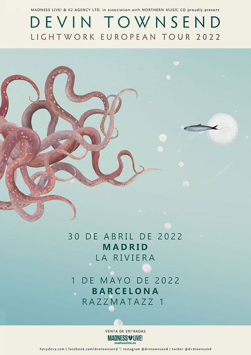 DEVIN TOWNSEND - Nuevo álbum y gira en Primavera de 2022 