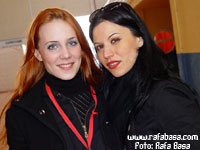 Simone Simmons de Epica y Cristina Scabbia