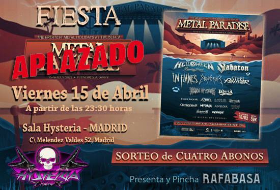 Viernes 3 de junio - Metal Paradise - Hysteria Madrid