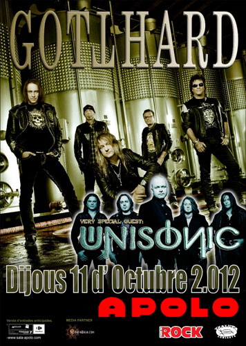 Gotthard + Unisonic - Barcelona
