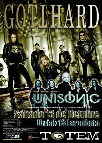 Gotthard - Unisonic - Pamplona