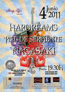 HARDREAMS, PIEL DE SERPIENTE y NAGASAKI