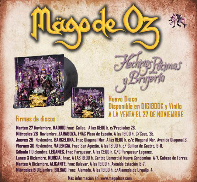 Mago de Oz Firmas