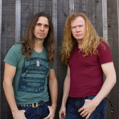  Kiko Loureiro y Dave Mustaine de MEGADETH