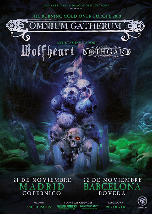 OMNIUM GATHERUM + WOLFHEART + NOTHGARD en Noviembre en Madrid y Barcelona