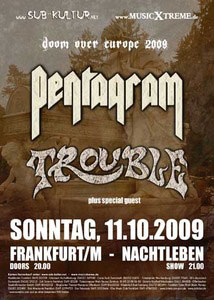 TROUBLE y PENTAGRAM - Doom Over Europe
