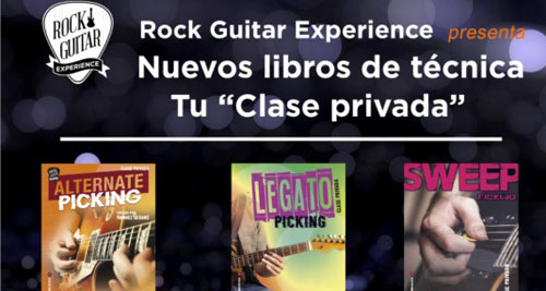 ROCK GUITAR EXPERIENCE lanza una COLECCIÓN DE LIBROS a modo de CLASES PRIVADAS