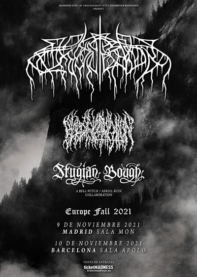 WOLVES IN THE THRONE ROOM + BLOOD INCANTATION + STYGIAN BOUGH en Noviembre de 2021